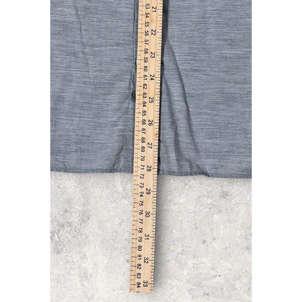 JOHN VARVATOS Sz 16x32-33 MENS Dress Shirt Gray Lightweight Cotton Button - Picture 6 of 12